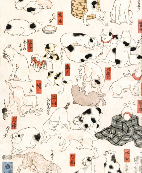 Gatos Ukiyo-e