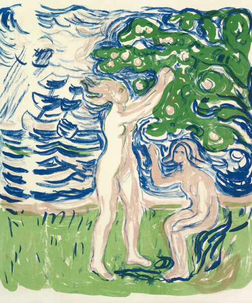 "Mujeres Recogiendo Manzanas"