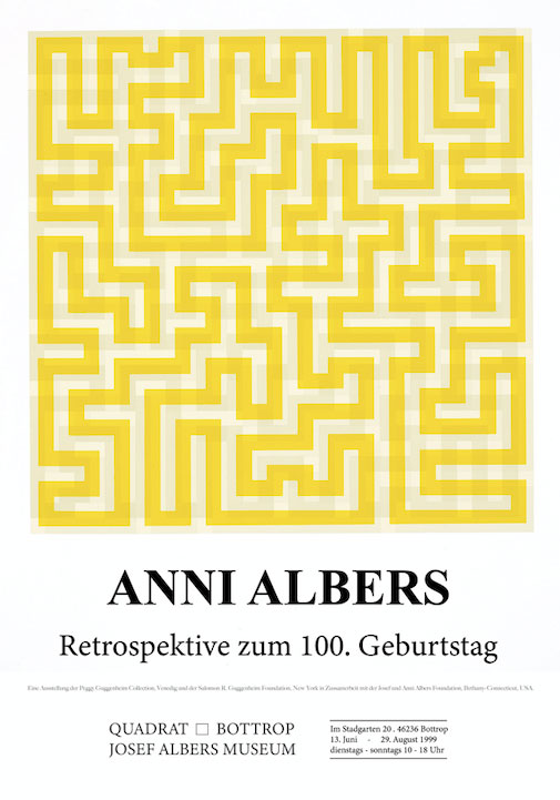 Anni Albers Retrospektive Art Poster