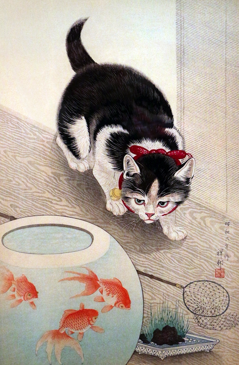 Cuadro Gato y Pescera
