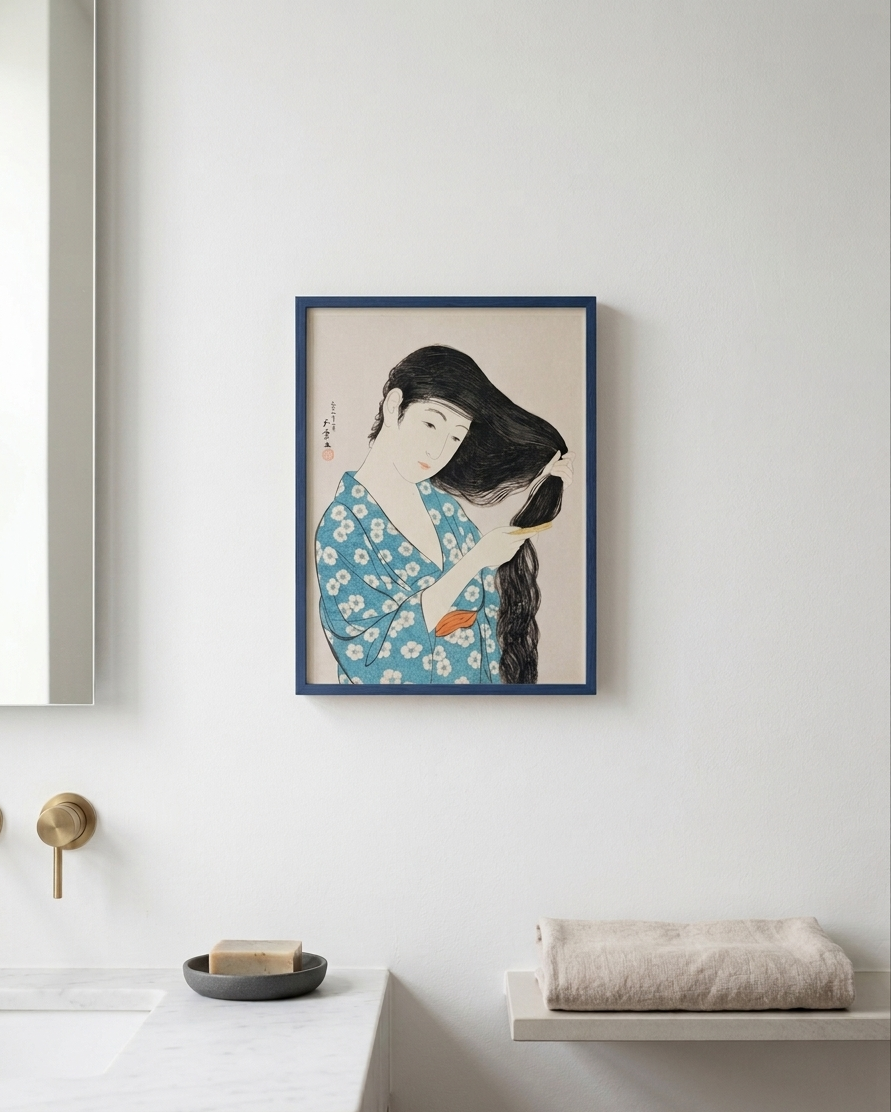 Mujer Peinandose "bijin-ga" - Imagen 3