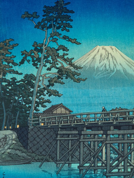 Monte Fuji a la Luz de la Luna