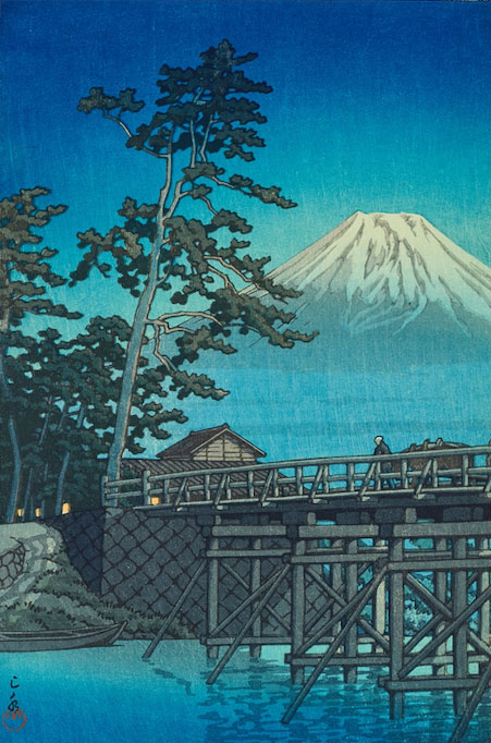 Monte Fuji a la Luz de la Luna