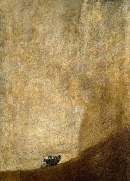 Cuadro "El Perro" de Goya