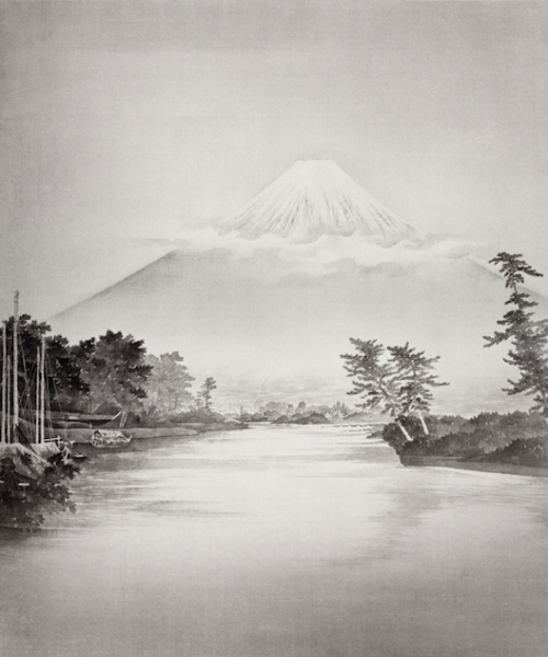 Paisaje Japonés del Monte Fuji