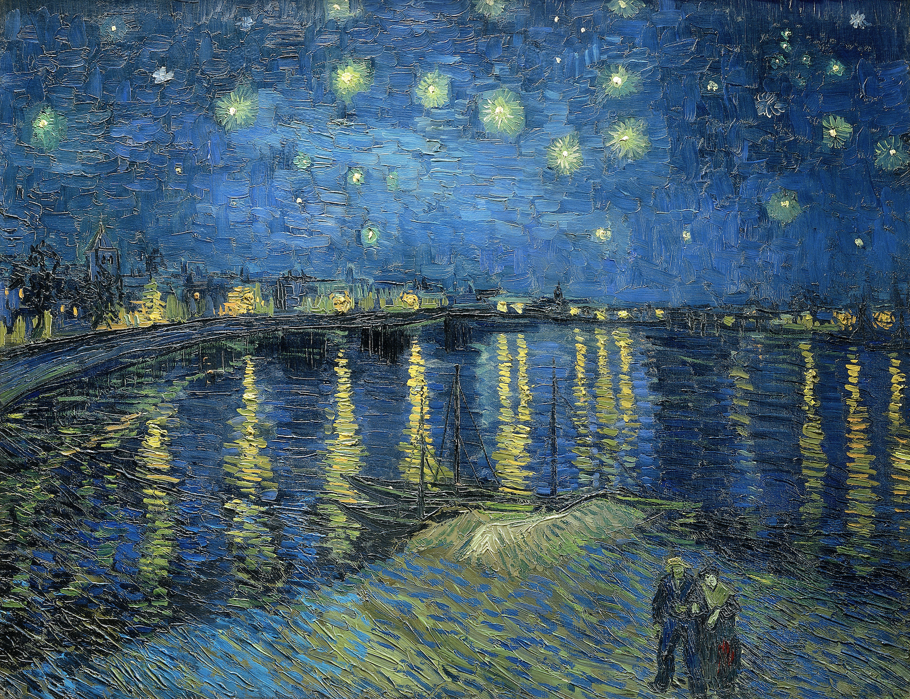 La Noche Estrellada Sobre el Ródano