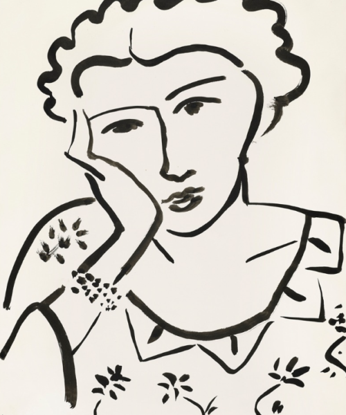 Jeune Fille Accoudée  - H. Matisse