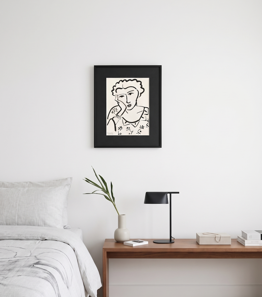 Jeune Fille Accoudée - H. Matisse - Imagen 2