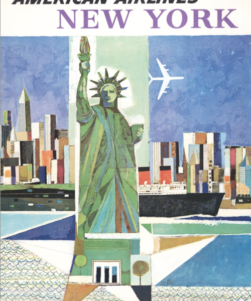 Poster American Airlines, Nueva York